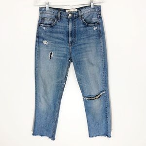 Reformation Julia High Rise Cigarette Jean Cropped